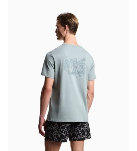 EM000574_AF20451 T-shirt d'eau (L), Bleu, Casuel, Coton, Manche courte - Emporio Armani - Modalova