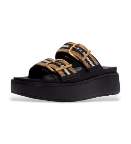 A3E-231 Sandales Gen-FF Max Buckle Stripe-Webbing Two-Bar Slides, (41), Tissu, Plat, Aucun, Casuel - FitFlop - Modalova