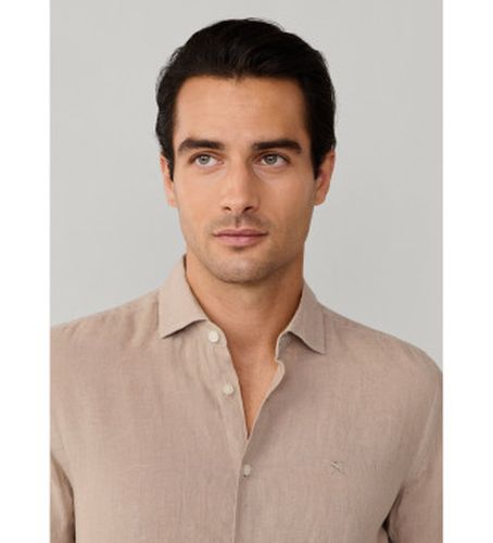 HM3010636 Chemise en lin teintée lin fit tailored (S), Casuel, Manche longue - Hackett London - Modalova