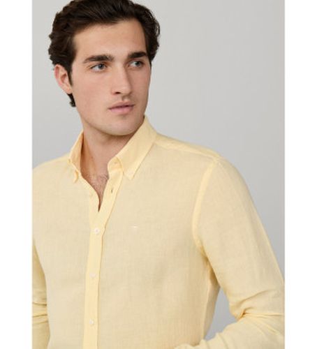 HM3010635 Chemise en lin teintée lin fit tailored (L), Casuel, Manche longue - Hackett London - Modalova