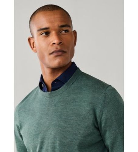 HM7000204 Pull Ess Merino Crew olive (M), Casuel, Laine, Classique - Hackett London - Modalova