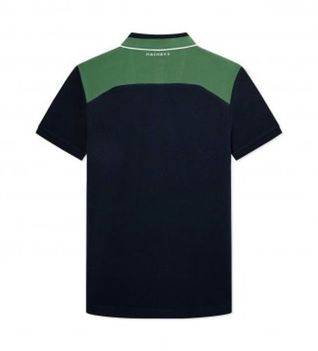 HM563184 Polo Block (S), Casuel, Coton, Manche courte, Marine - Hackett London - Modalova