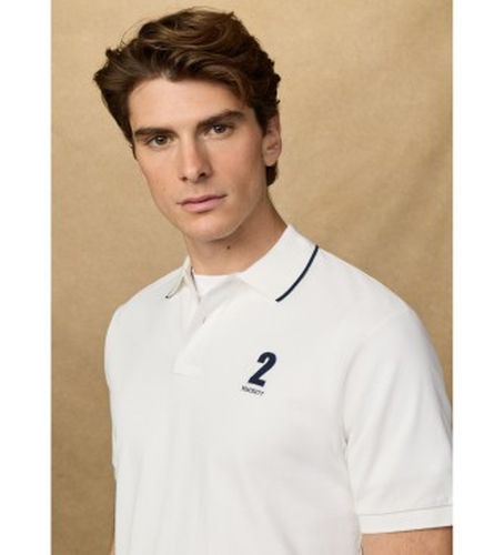 HM5600107 Polo à numéro, coupe classique, (M), Casuel, Coton, Manche courte - Hackett London - Modalova