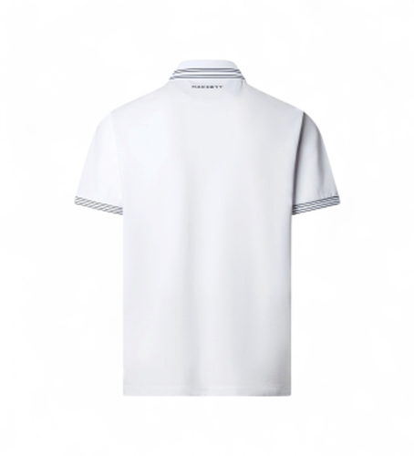 HM5600231 Polo Micro Tip blanc (S), Casuel, Coton, Manche courte - Hackett London - Modalova
