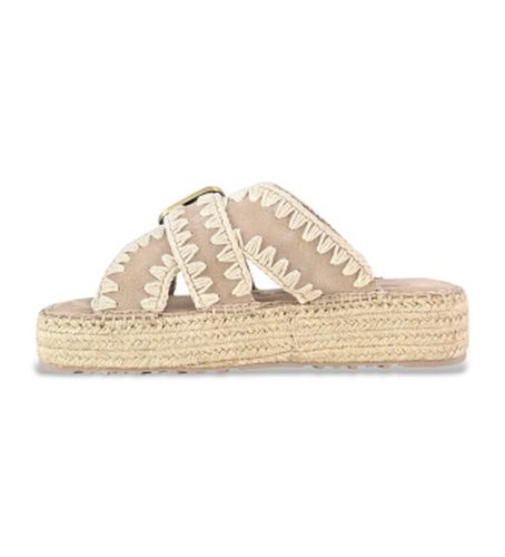 MU.SW641003A Sandales en daim Jute (36), 3 à 5 cm, Cuir, Aucun, Casuel - Mou - Modalova