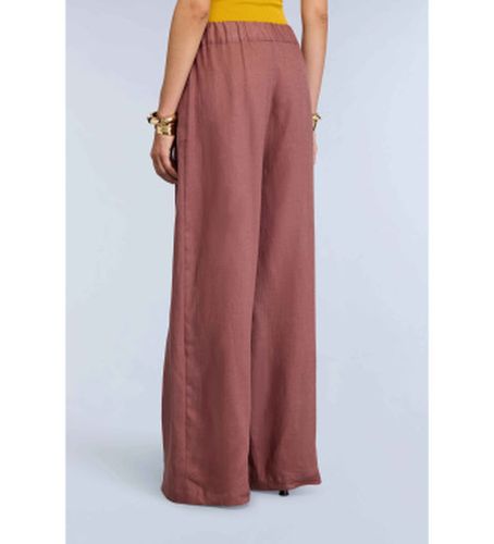 S6SN38 Pantalon Jhonny marron (42), Casuel, Grenat, Lin - Semicouture - Modalova
