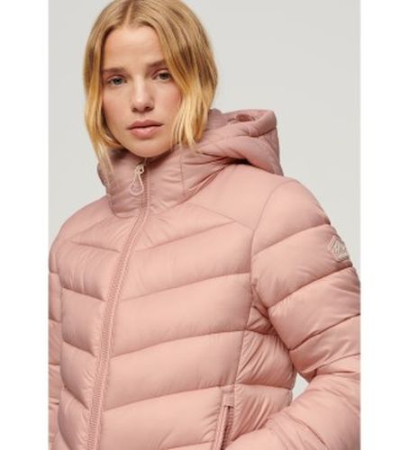 W5011651A Fuji Hooded Quilted Jacket (S), Casuel, Rose, Nylon, Manche longue - Superdry - Modalova
