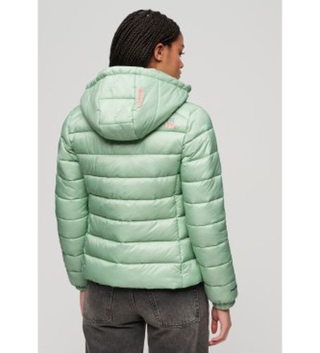 W5011651A Veste matelassée à capuche Fuji (S), Casuel, Vert, Nylon, Manche longue - Superdry - Modalova