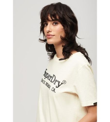W1011403A T-shirt à coupe décontractée avec finition métallisée Venue (S), Casuel, Coton, Manche courte - Superdry - Modalova