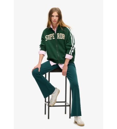 W2012163A Sweatshirt Athletic Applq Loose Zip Track (XL), Casuel, Vert, Coton - Superdry - Modalova