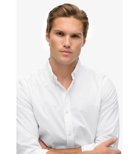 M4011064A Essentials Tailored Lite Shirt (L), Coton, Classique, Manche longue - Superdry - Modalova