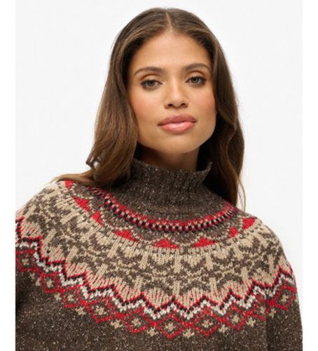 W6110657A Pull à col roulé Fairisle (L), Casuel, Polyester, Manche longue - Superdry - Modalova