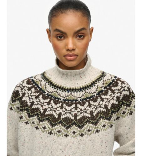W6110657A Pull Fairisle cassé à col roulé (XL), Casuel, Polyester, Manche longue - Superdry - Modalova