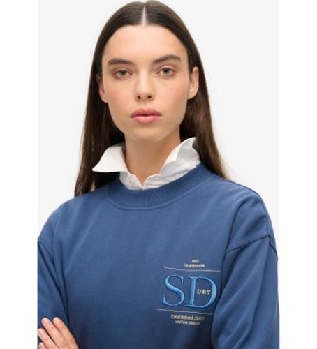 W2012154A Sweatshirt ample avec logo métallique luxe (S), Casuel, Coton, Durable - Superdry - Modalova