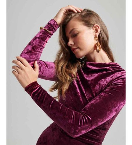 W8011367A Mini robe à manches longues en velours (XS), Fête, Polyester, Manche longue - Superdry - Modalova