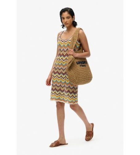 W8011846A Mini-robe en maille zigzag (XS), Casuel, Viscose, Sans manches / bretelles - Superdry - Modalova