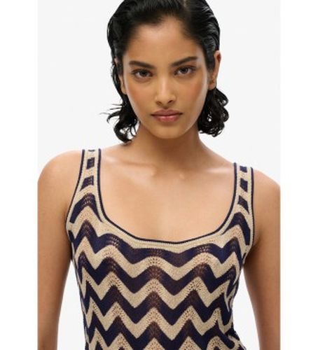W8011846A Mini-robe en tricot zigzag (XS), Casuel, Viscose, Sans manches / bretelles - Superdry - Modalova