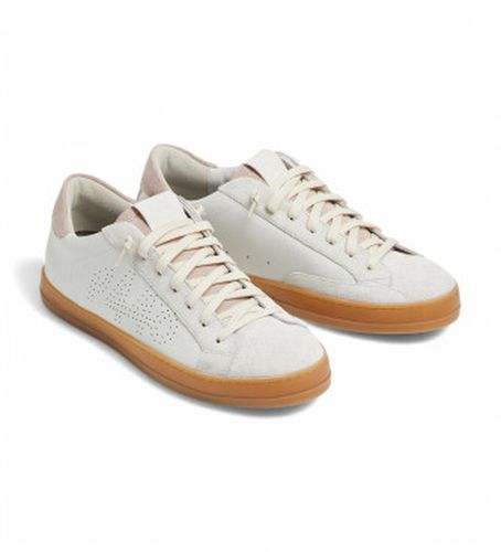 S25JOHN2 John - Baskets en cuir blanc (36), Plat, Lacets, Casuel - P448 - Modalova