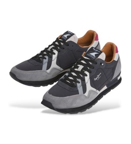 PMS400002 Baskets Brit Prints (43), Plat, Lacets, Casuel - Pepe Jeans - Modalova