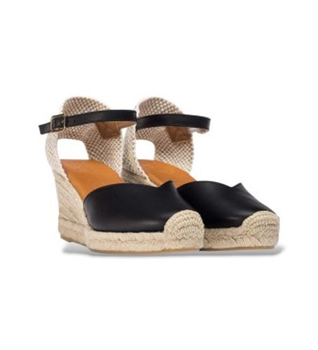YD-SI685 Espadrilles compensées (40), Cuir, Plat, 3 à 5 cm, Boucle, Casuel - Wonders - Modalova
