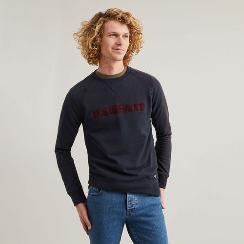 Sweat col rond bleu marine Parfait - FAGUO - Modalova