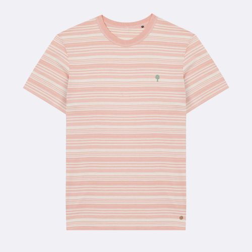 T-shirt rayé écru & rose - FAGUO - Modalova
