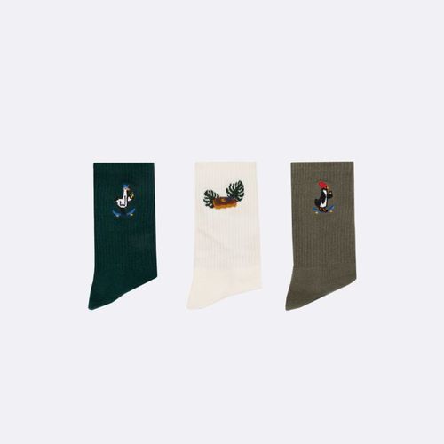 Chaussettes de sport foncé & écrues vegan - FAGUO - Modalova