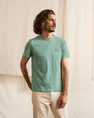 T-shirt col rond clair Vélo multicolore - FAGUO - Modalova