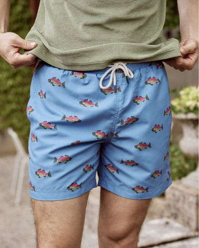 Maillot de bain ciel imprimés poissons - FAGUO - Modalova