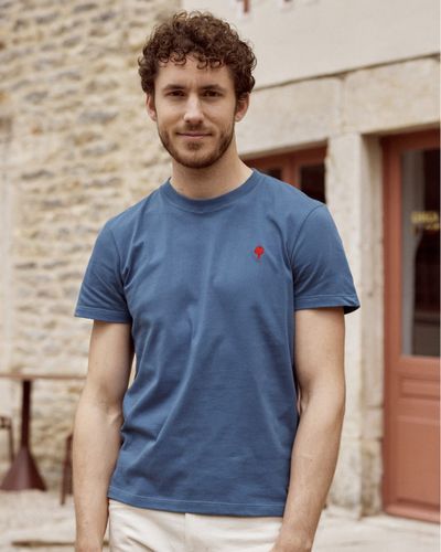 T-shirt bleu marine - FAGUO - Modalova