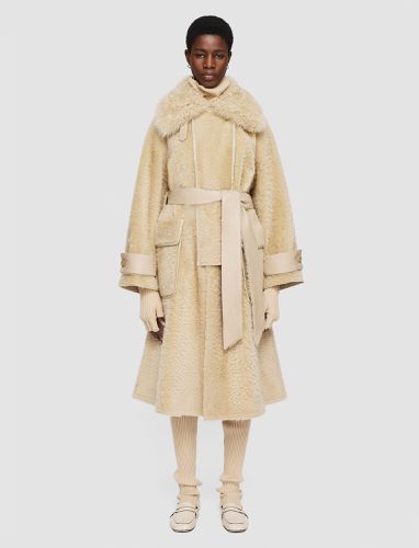 Textured Shearling Denis Coat - Joseph - Modalova