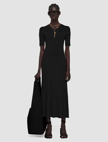 Satiny Rib Knitted Dress - Joseph - Modalova
