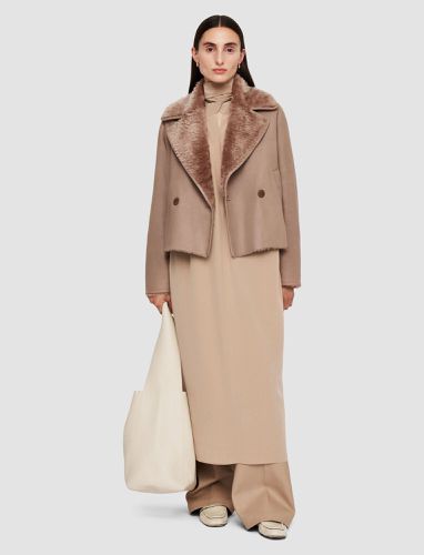 Rousse Textured Shearling Coat - Joseph - Modalova