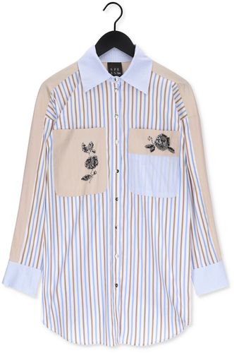 Access Blouse Shirt With Combo Of Stripes And Embroidery - France - CSV - Modalova