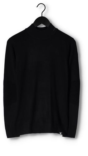 Purewhite Pull Mockneck Flat Knit With Ribbed Parts And Triangle Badge On Chest - France - CSV - Modalova