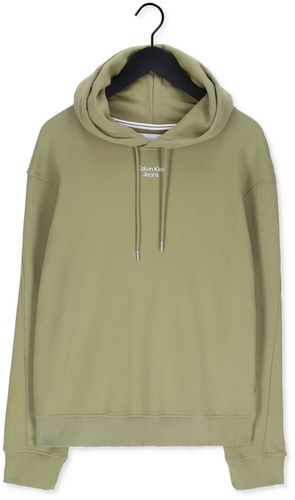 Calvin Klein Chandail Stacked Logo Hoodie Men - France - CSV - Modalova