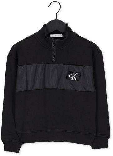 Calvin Klein Pull On Mix Media Zip Up Garçon - France - CSV - Modalova