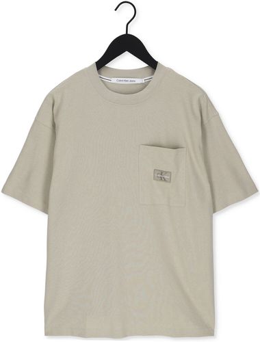 Calvin Klein T-shirt Shrunken Badge Pocket Tee En - France - CSV - Modalova