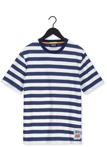 Scotch & Soda T-shirt Structure Striped Crewneck Jersey T-shirt In Organic Cotton - France - CSV - Modalova