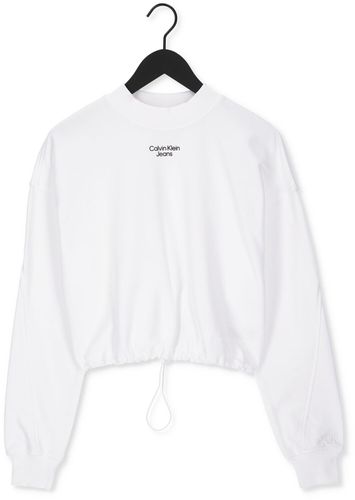Calvin Klein Chandail Stacked Logo Mockneck Sweatshirt - France - CSV - Modalova