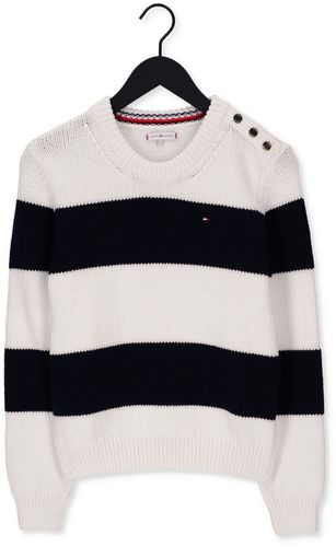 Tommy Hilfiger Pull Striped Button C-nk Sweater - France - CSV - Modalova