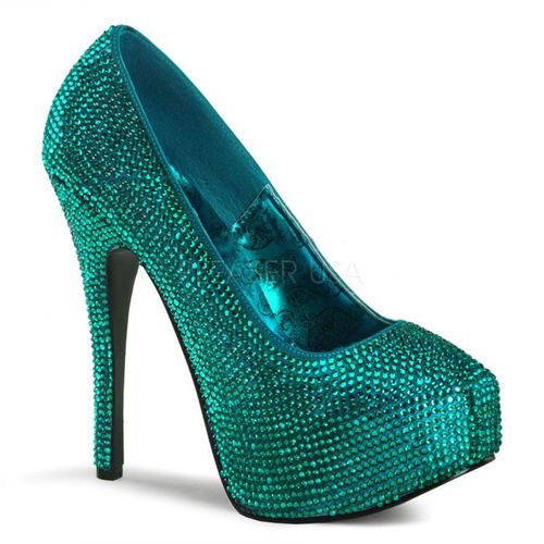 Escarpins verts à strass - Pointure : 36 - Chaussures femmes Bordello - Modalova