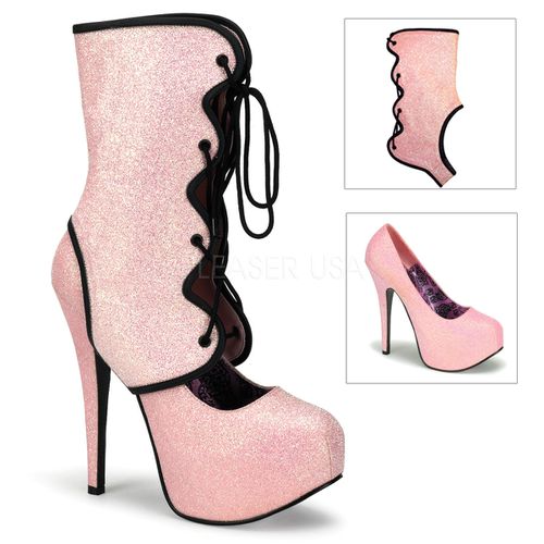 Escarpin modulable à paillettes roses - Pointure : 36 - Chaussures femmes Bordello - Modalova