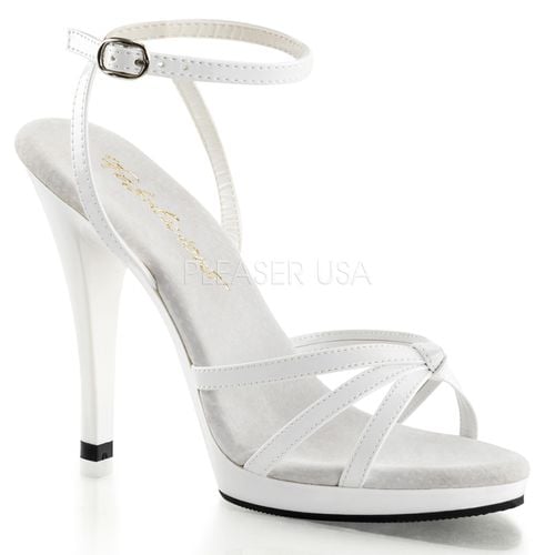 Sandales blanches bride croisée - Pointure : 48 - Chaussures femmes Fabulicious - Modalova