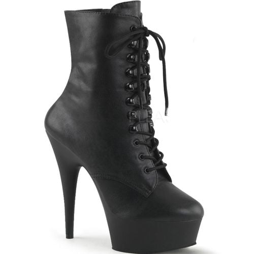 Bottines noires à lacet - Pointure : 37 - Chaussures femmes Pleaser - Modalova