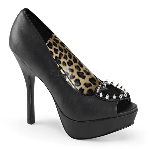 Escarpins bout ouvert coloris noir - Pointure : 40 - Chaussures femme Demonia - Modalova