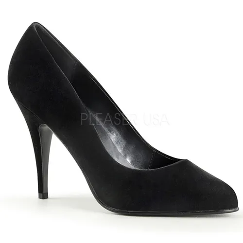 Escarpins velours noir talon haut - Pointure : 35 - Pleaser - Modalova