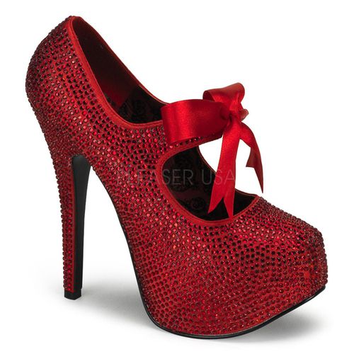 Escarpins de soirée paillettes rouges - Pointure : 36 - Chaussures femmes Bordello - Modalova