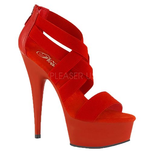 Sandales rouges à brides - Pointure : 45 - Pleaser - Modalova