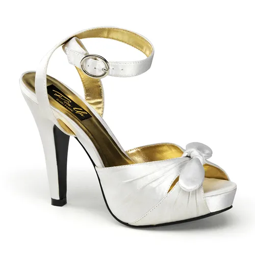 Sandale mariage satin ivoire - Pointure : 36 - Chaussures femmes Pinup Couture - Modalova